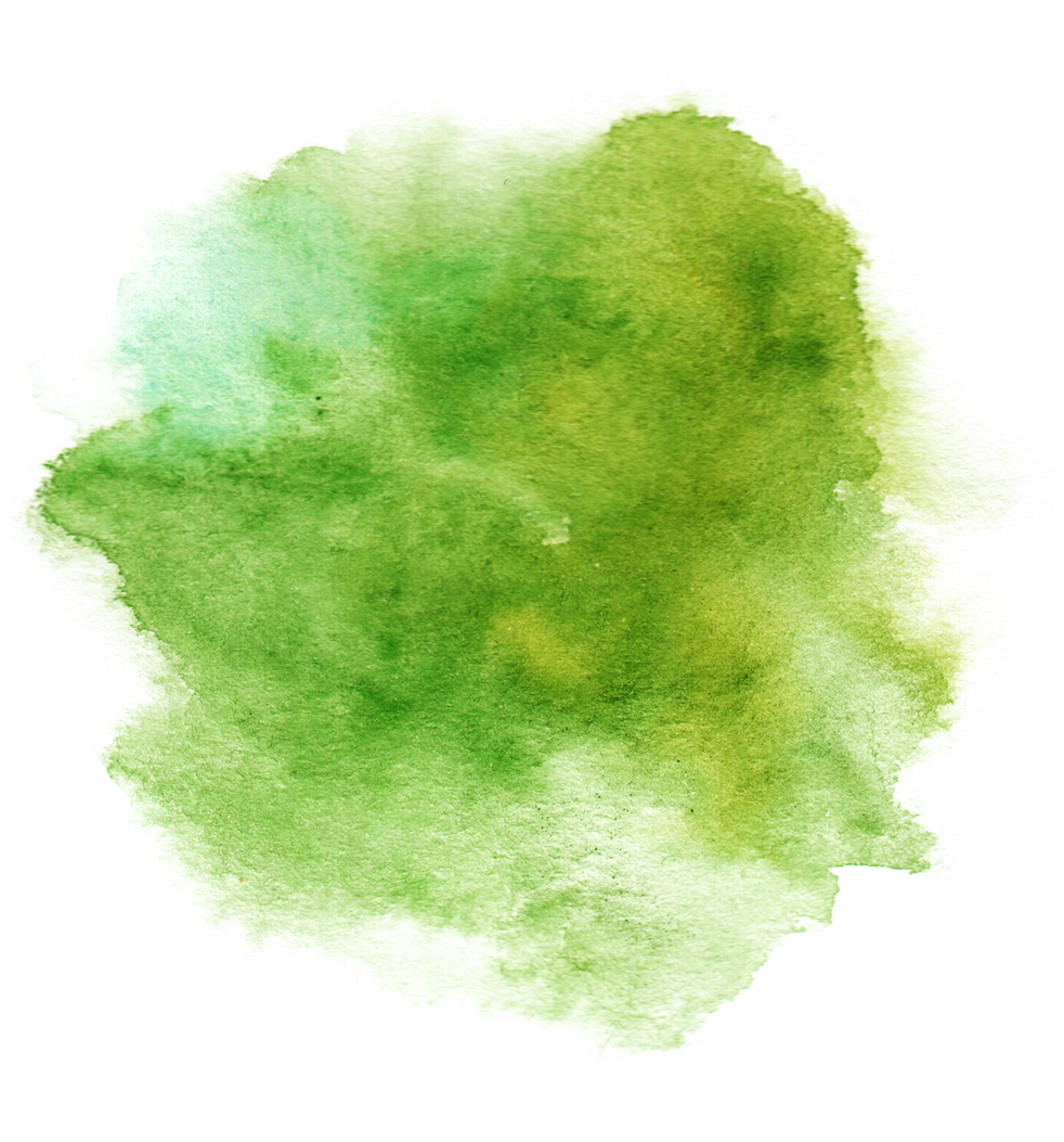 Green Watercolor Splash Stroke